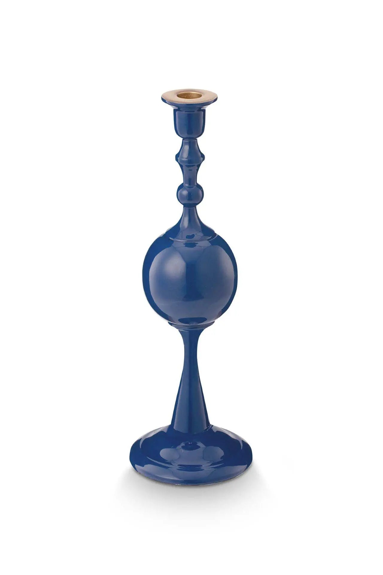 Bougeoir sphérique en métal 37cm, bleu marine, Pip Studio