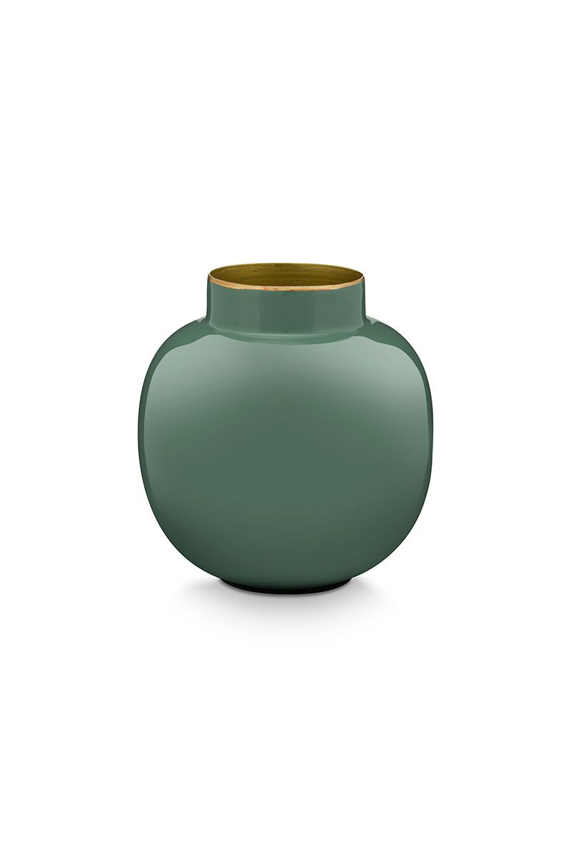 Mini vase en métal 10cm, Green, Pip Studio