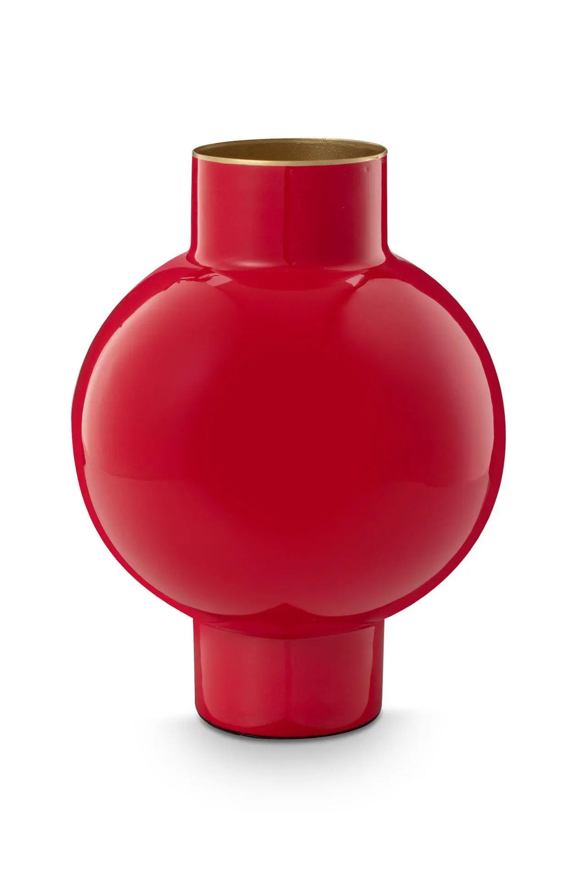Vase en métal rouge petit format 18x24cm, Pip Studio