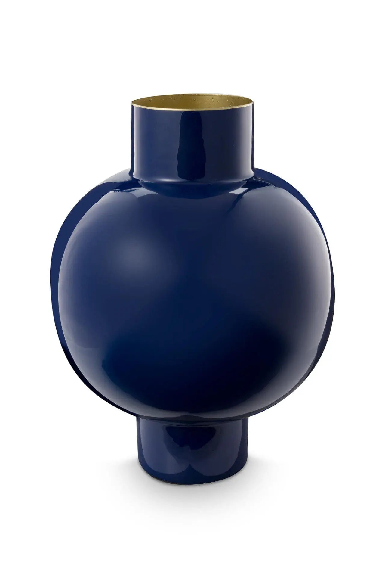 Vase en métal bleu royal grand format 31,5 x 42 cm, Pip Studio