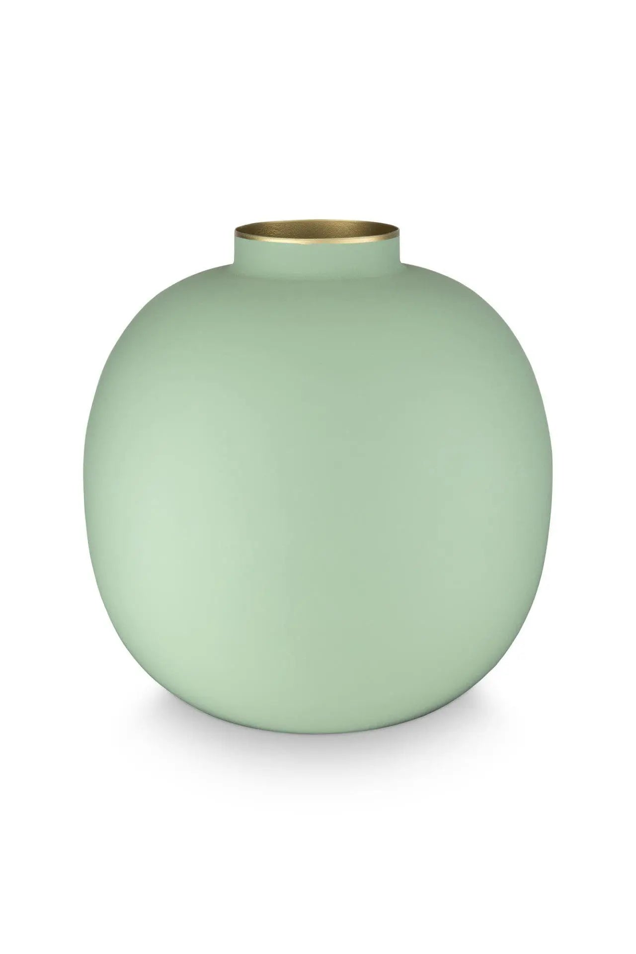 Vase 23cm, Metal Matt Bright Green