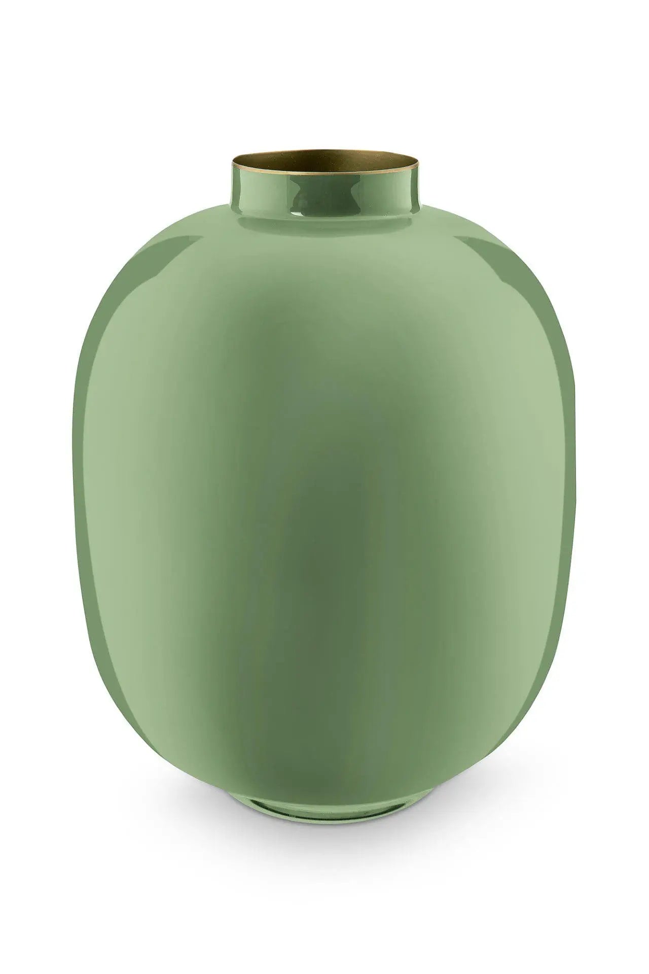 Vase 32cm, Metal Matt Bright Green