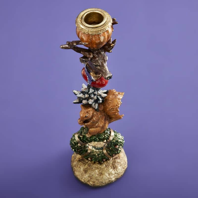 Chandelier Écureuil Sur Couronne, 9 x 9 x 32,5 cm: Mehrfarbig (14)