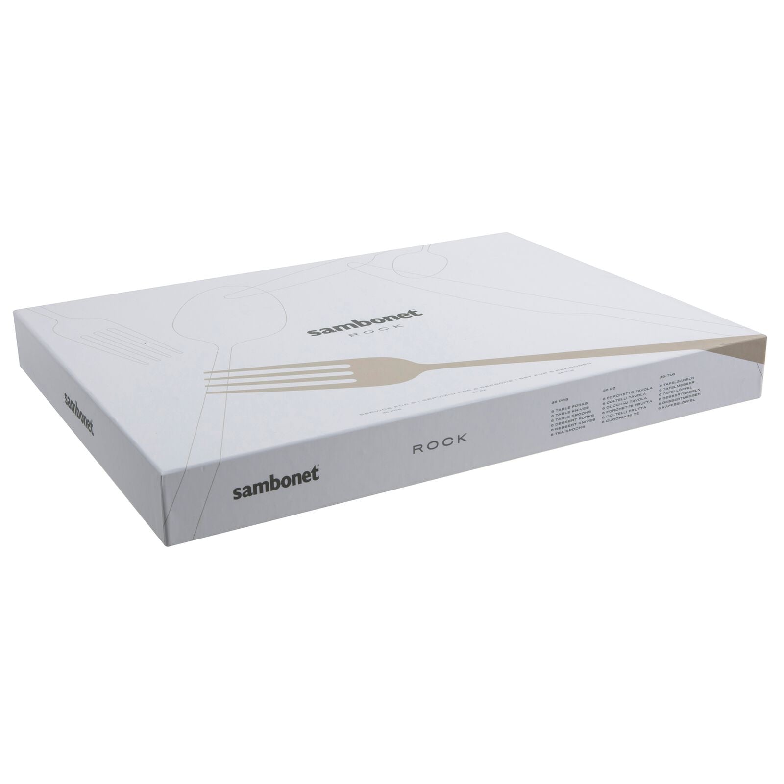 Ménagère 36 pièces, Rock Acier