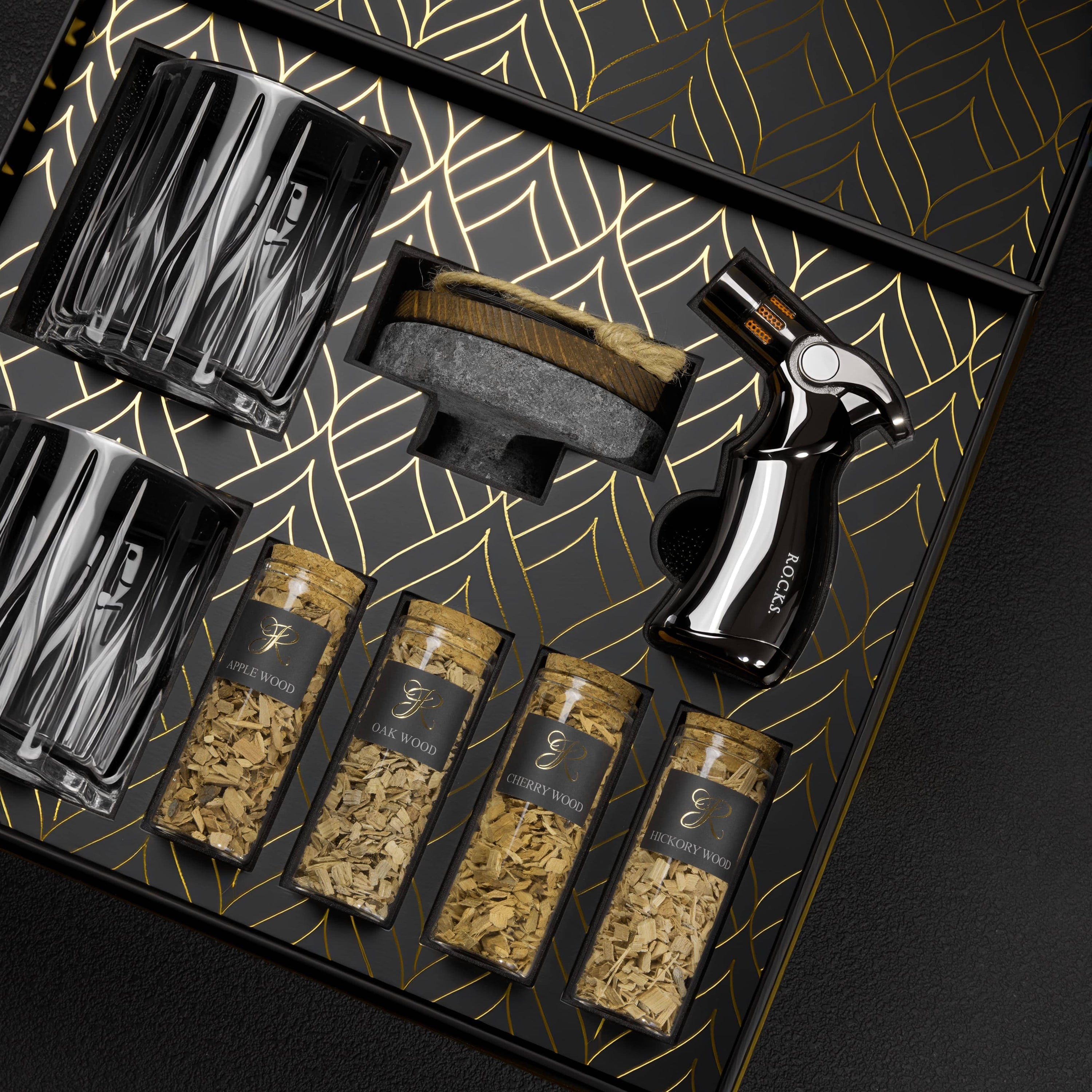 Le coffret cadeau : kit fumoir pour whisky et cocktails
