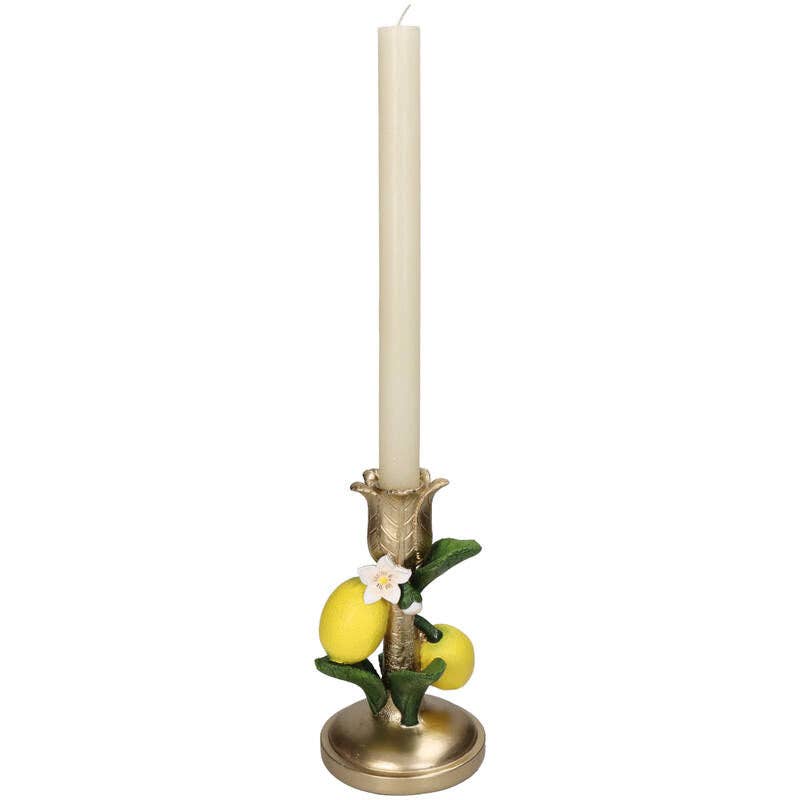 Bougeoir citron - 18 cm