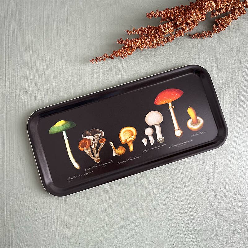 Plateau de service Champignons 32 x 15 cm