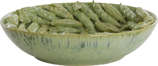 Plat Ø43x12 cm FABA céramique vert menthe, Light & Living