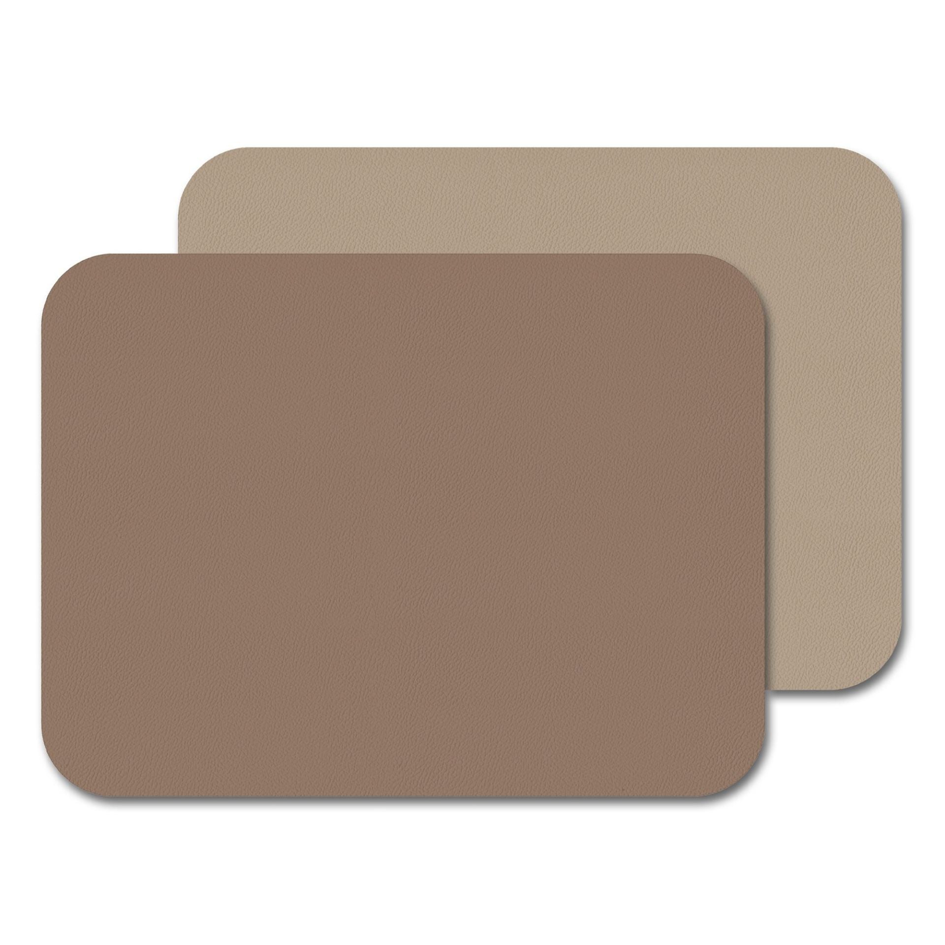 Set de 2 sets de table - 46 x 33 cm - Taupe/Grès