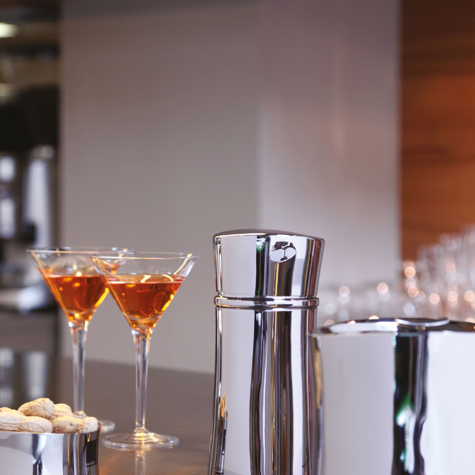 Shaker, Bamboo Acier