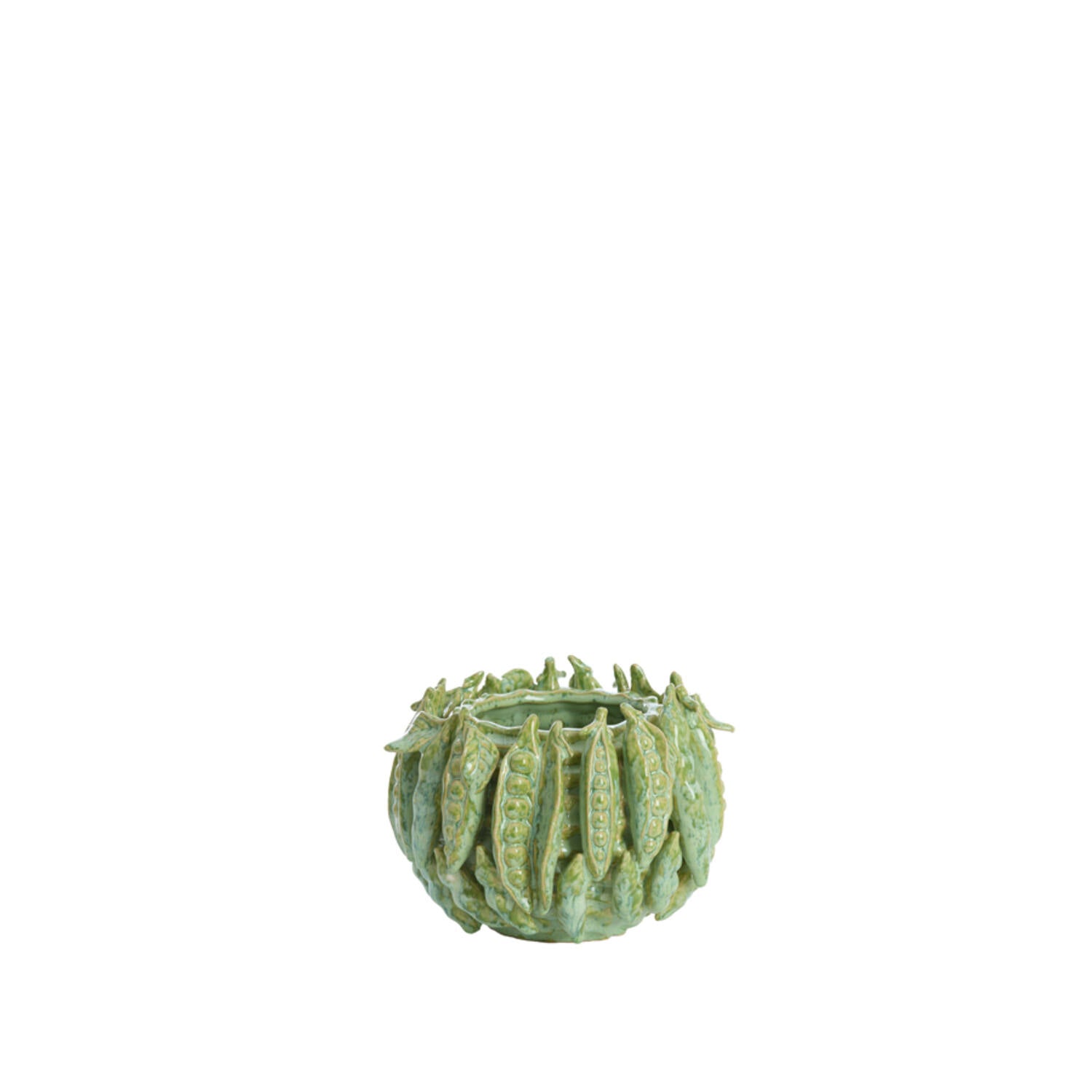 Vase déco 23,5x22,5x15 cm FABA céramique vert menthe, Light & Living