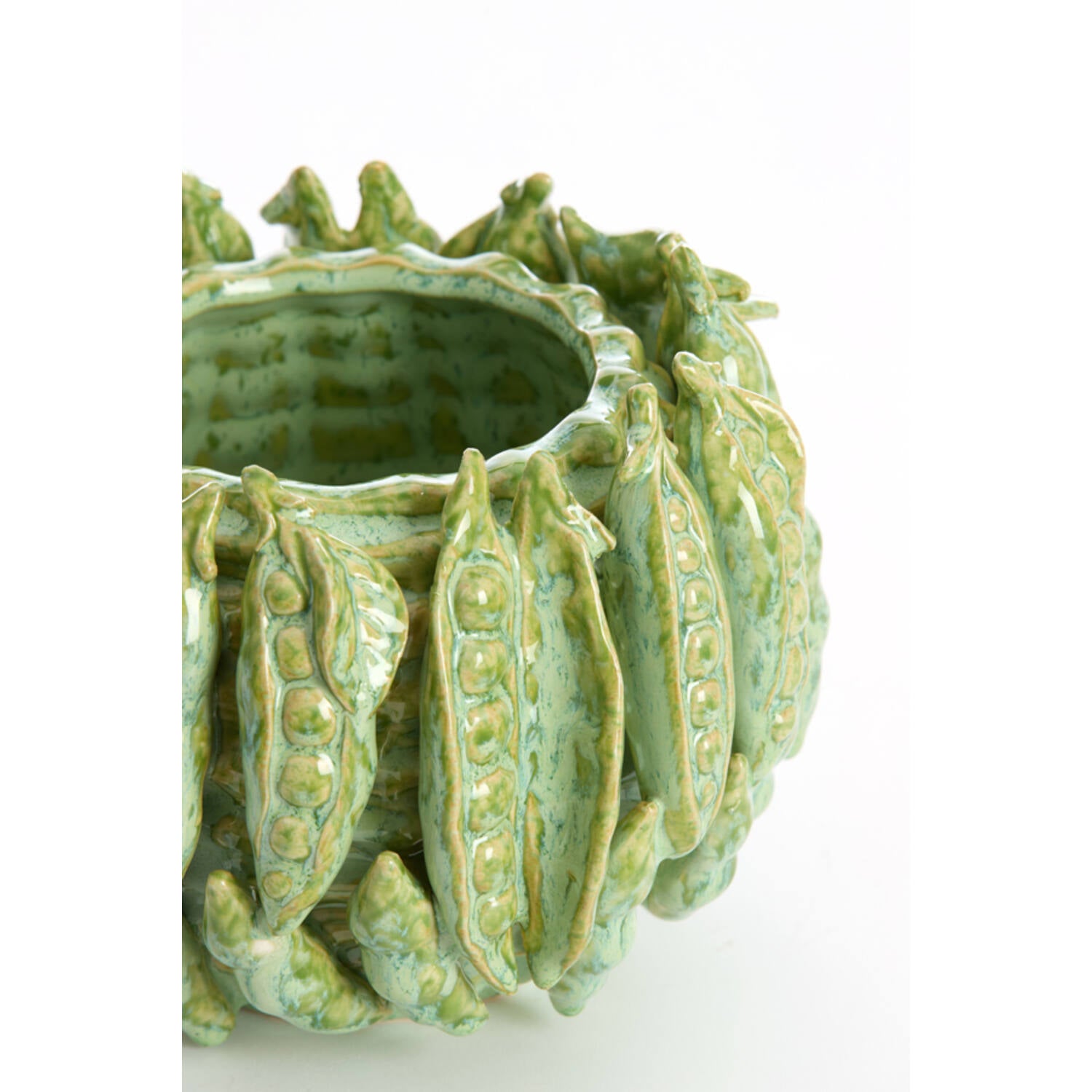 Vase déco 23,5x22,5x15 cm FABA céramique vert menthe, Light & Living