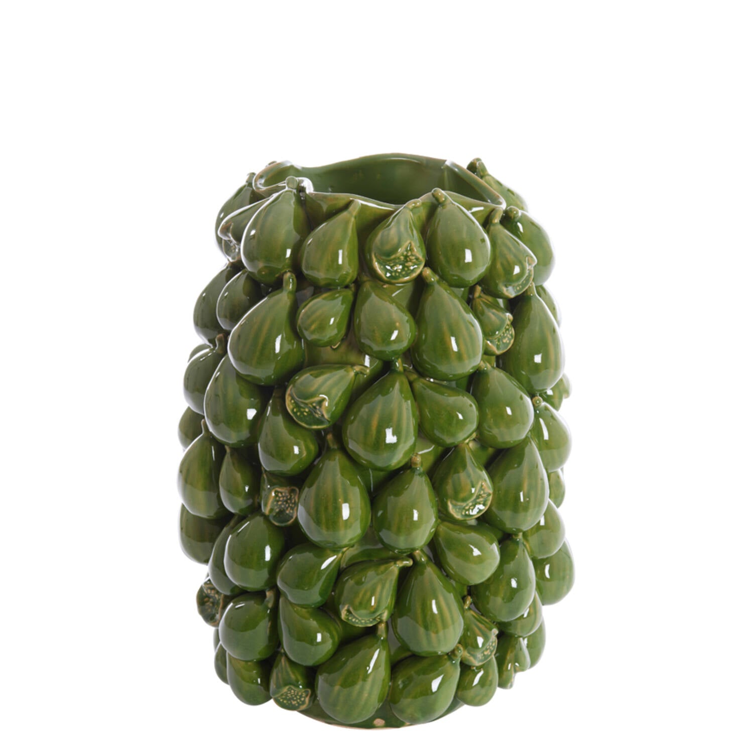 Vase déco 35x33x47 cm NATALIA céramique vert foncé, Light & Living