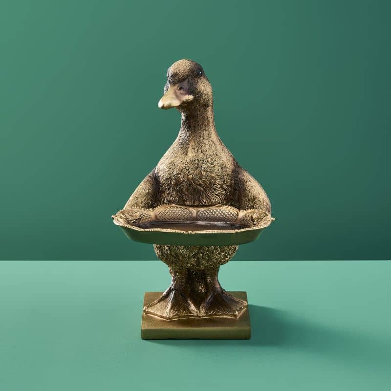 Porte-cartes Canard Or, Résine 13,5 x 18 x 25 cm: Gold (9)