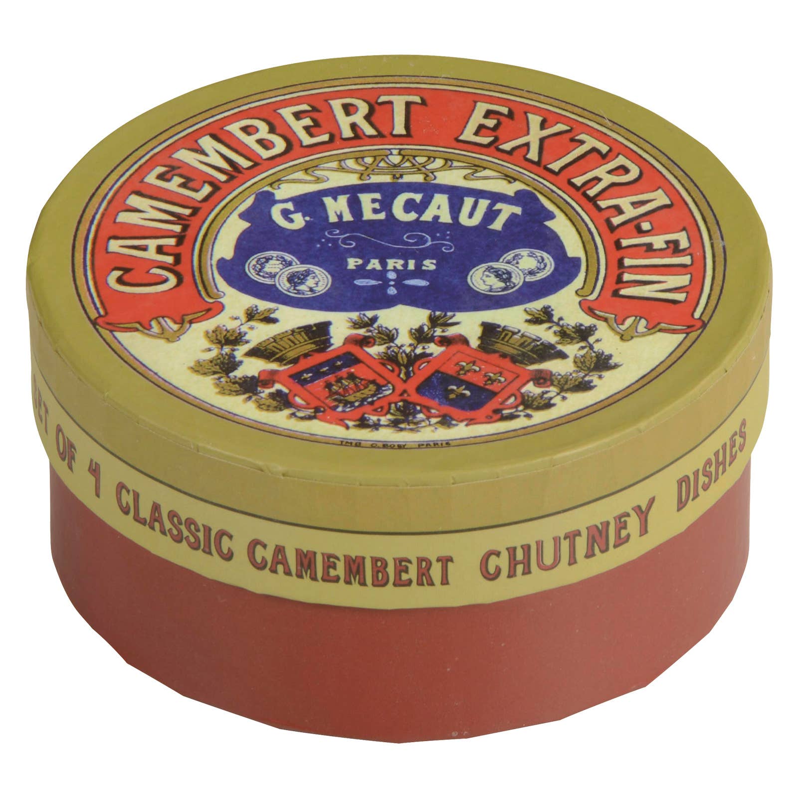 Ensemble de 4 Coupelles Classiques pour Chutney Camembert