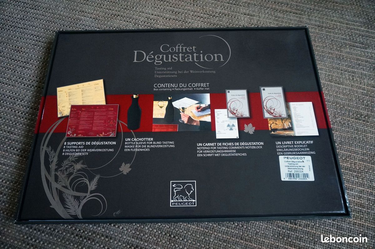 Coffret Dégustation + Livret pour 8 Pers. Peugeot