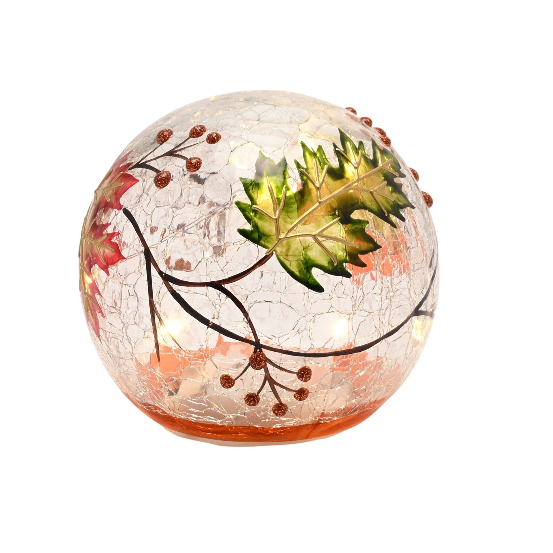 Boule lumineuse à LED Feuille d'automne Country Living