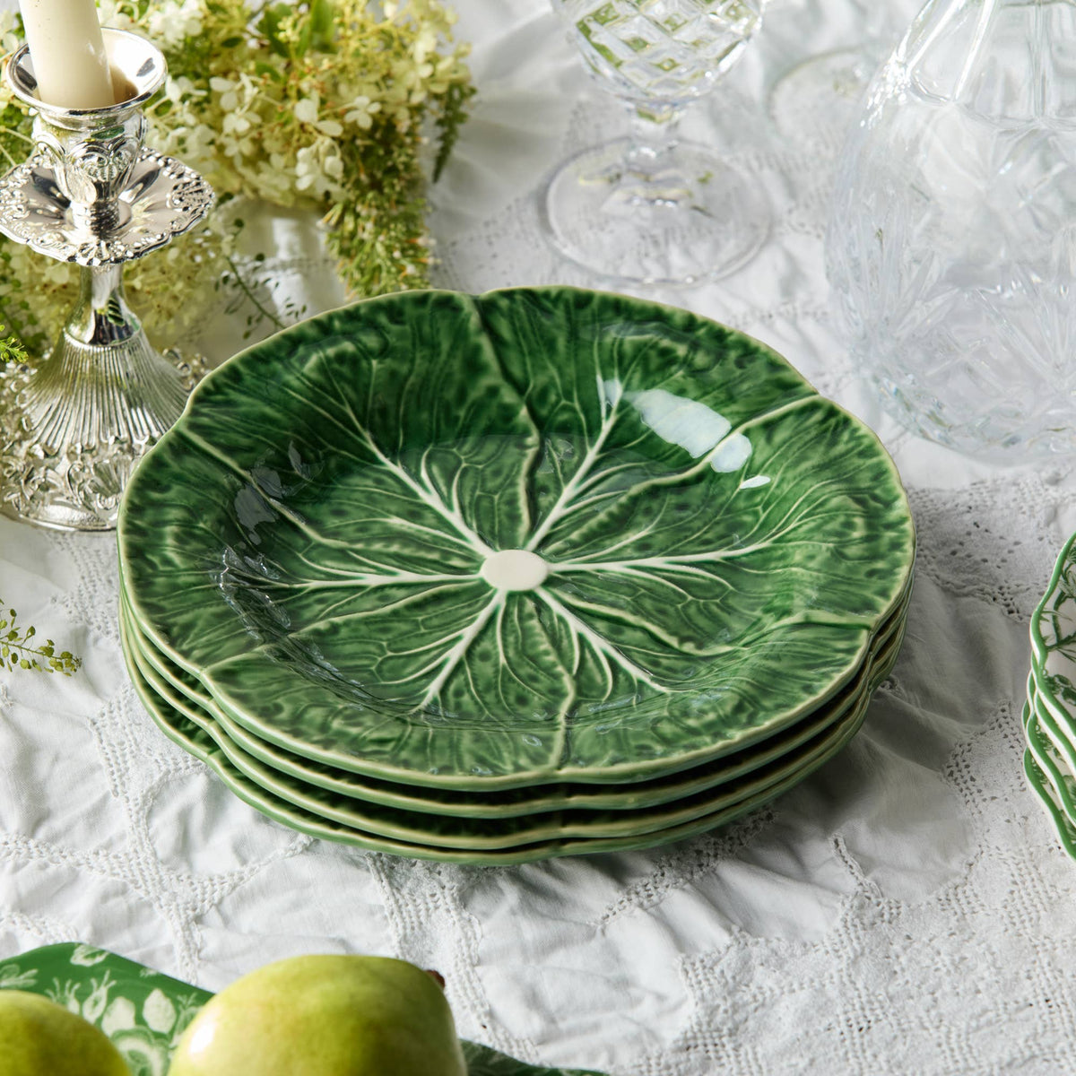 Assiette à salade 3D Le Jardin motif chou 23 cm