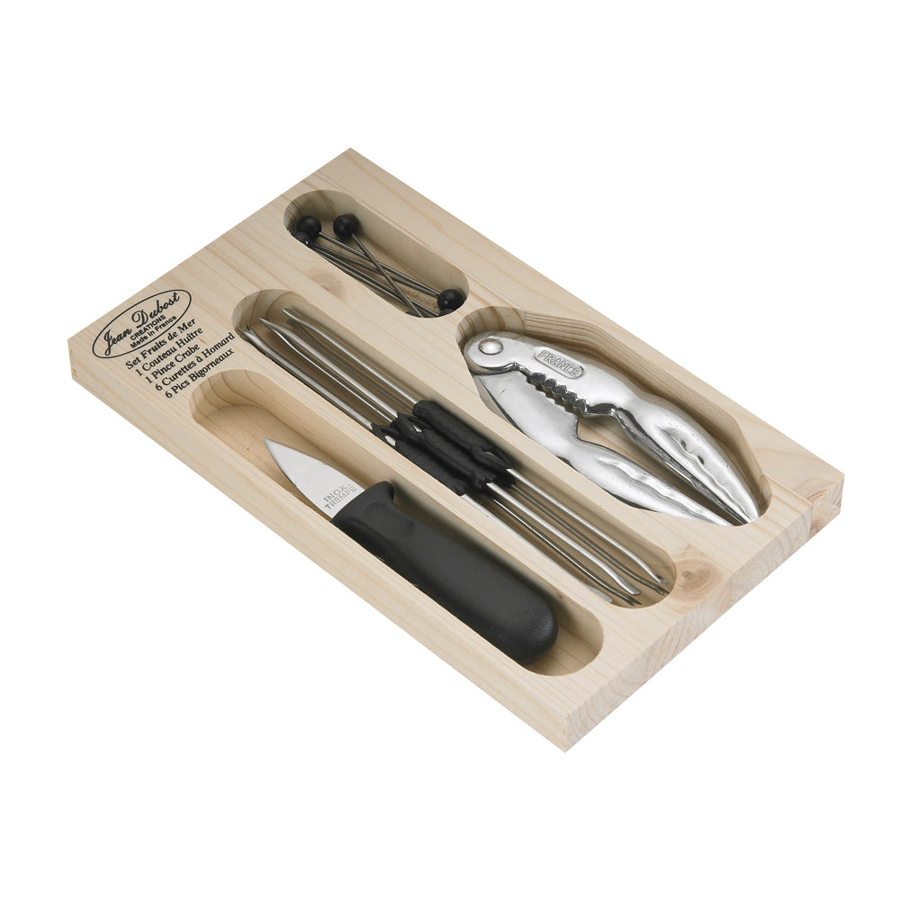Coffret bois 14 pièces assorties fruit de mer, Bastide