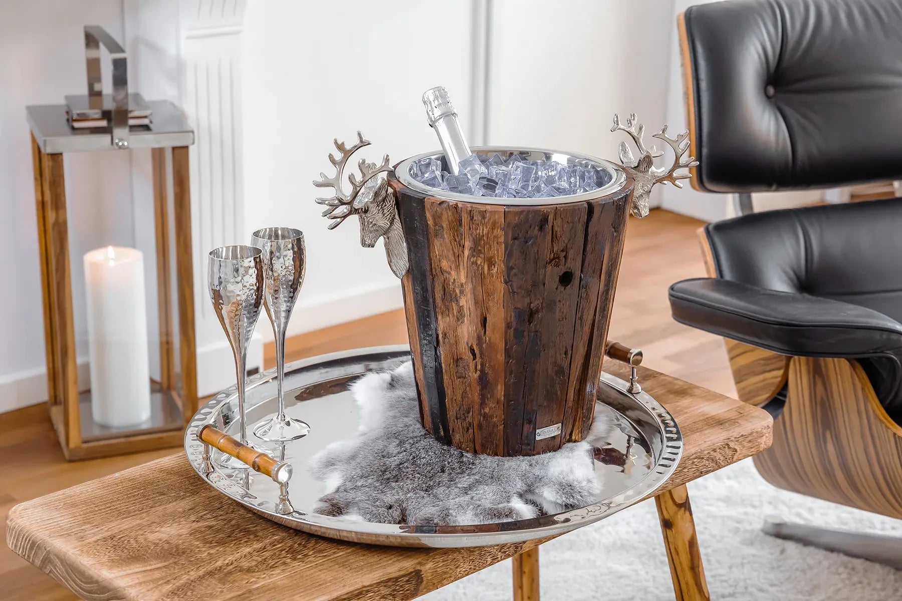 Plateau Martelé 55 cm Hugo, Edzard