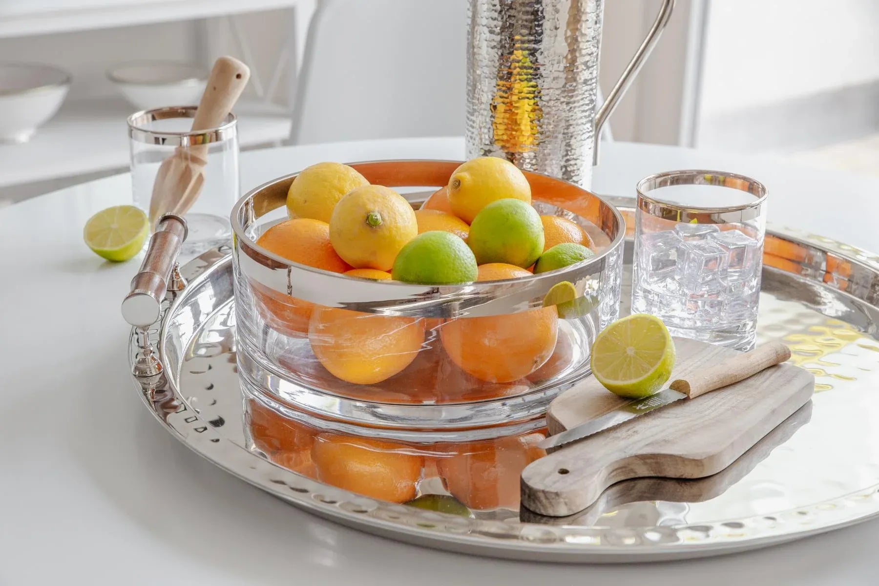 Plateau Martelé 55 cm Hugo, Edzard