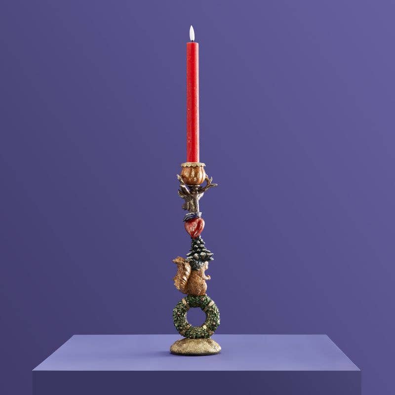 Chandelier Écureuil Sur Couronne, 9 x 9 x 32,5 cm: Mehrfarbig (14)