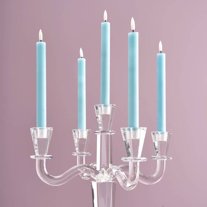 Chandelier en cristal à 5 branches, clair, verre, H.40 cm: Klar (12)