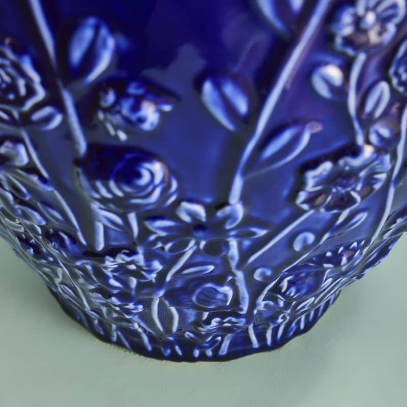 Vase Primavera Bleu, Grès 35 x 35 x 37 cm: Bleu (3)