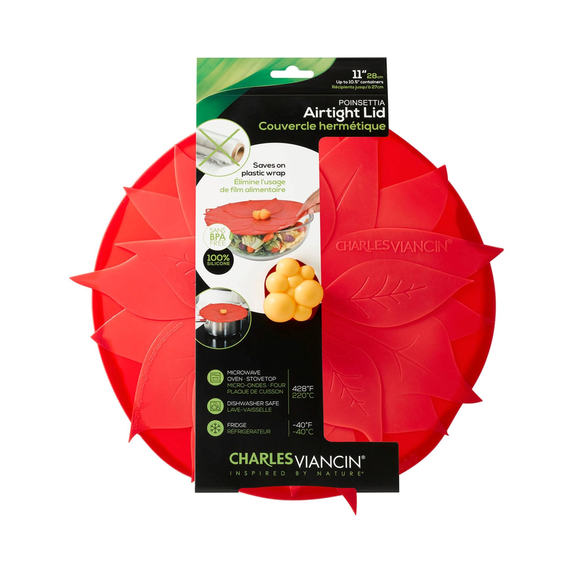 Couvercle 28cm Poinsettia, N2J