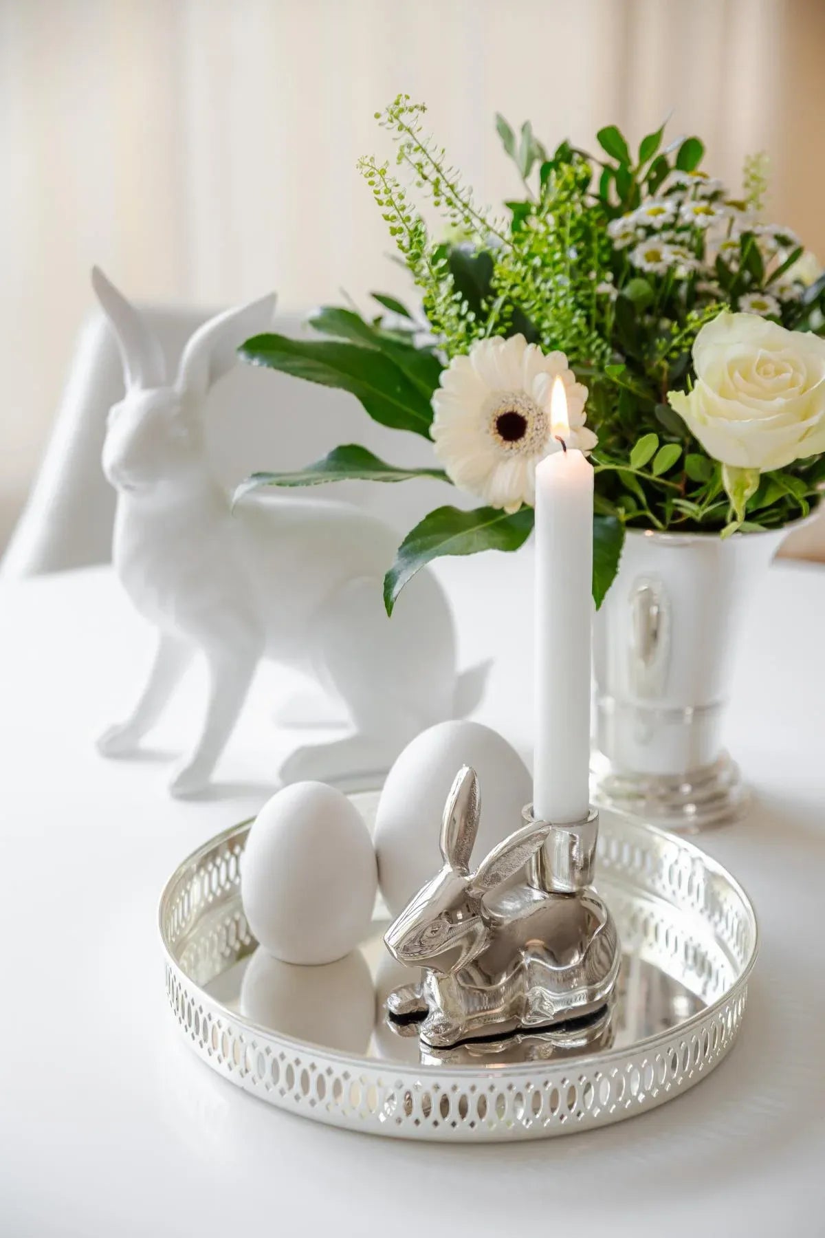 Bougeoir Lapin 8 cm, Edzard