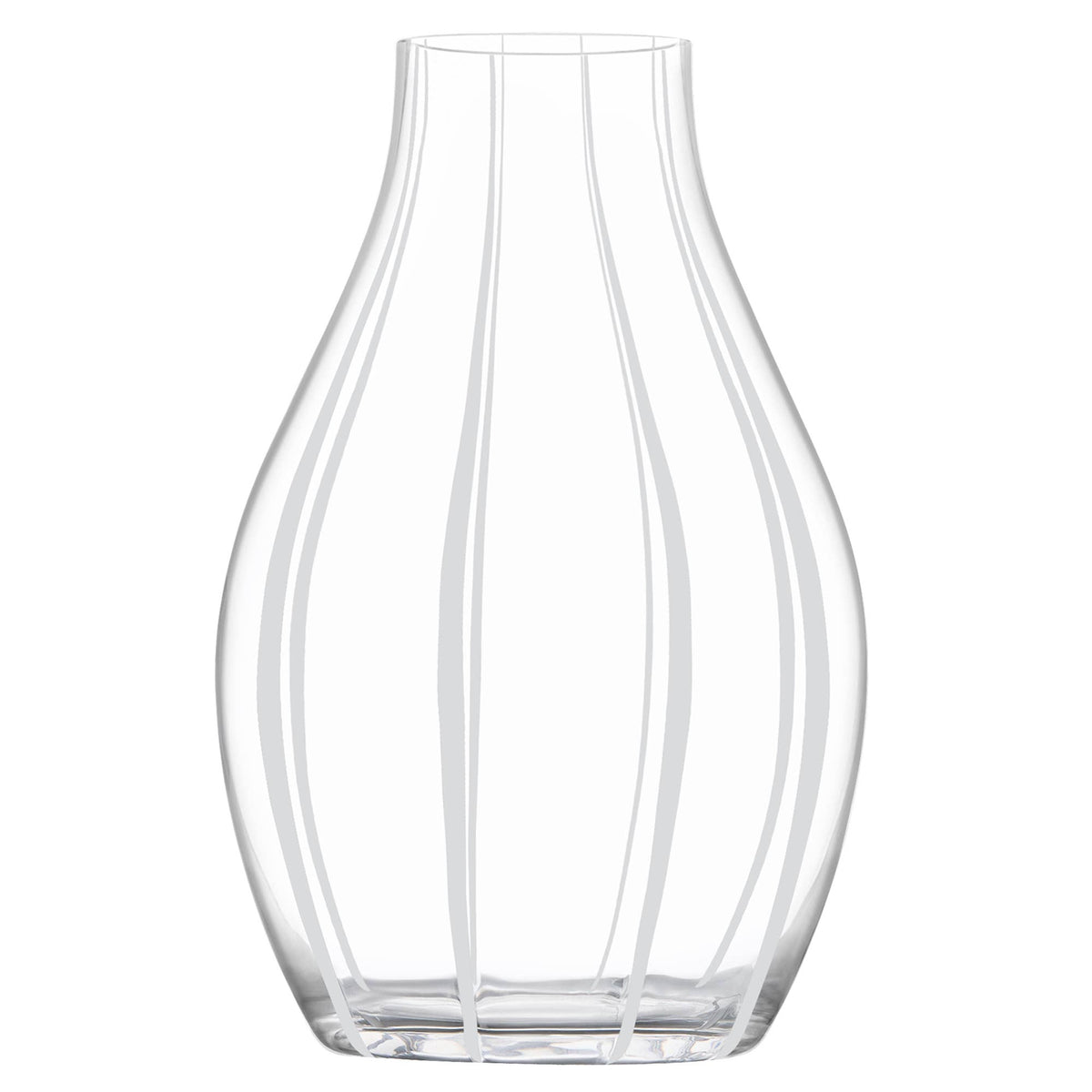 Vase en verre blanc Linea, DRH