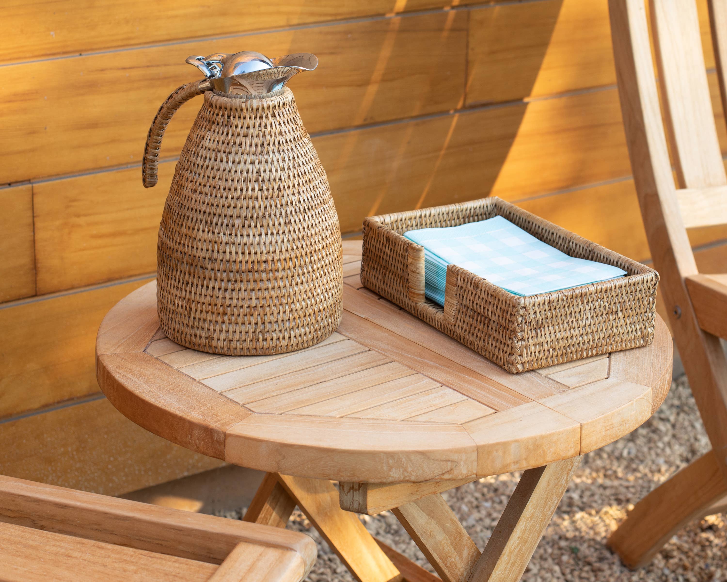 Carafe isotherme en acier inoxydable 1,5L Rattan: Tudor Noir
