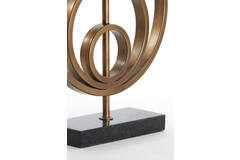 Pied de lampe 30x9x41 cm CASSEL bronze antique+ Abat-Jour, Light & Living