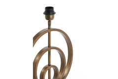 Pied de lampe 30x9x41 cm CASSEL bronze antique+ Abat-Jour, Light & Living