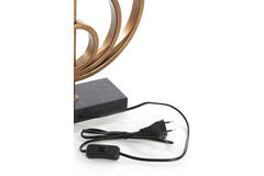 Pied de lampe 30x9x41 cm CASSEL bronze antique+ Abat-Jour, Light & Living