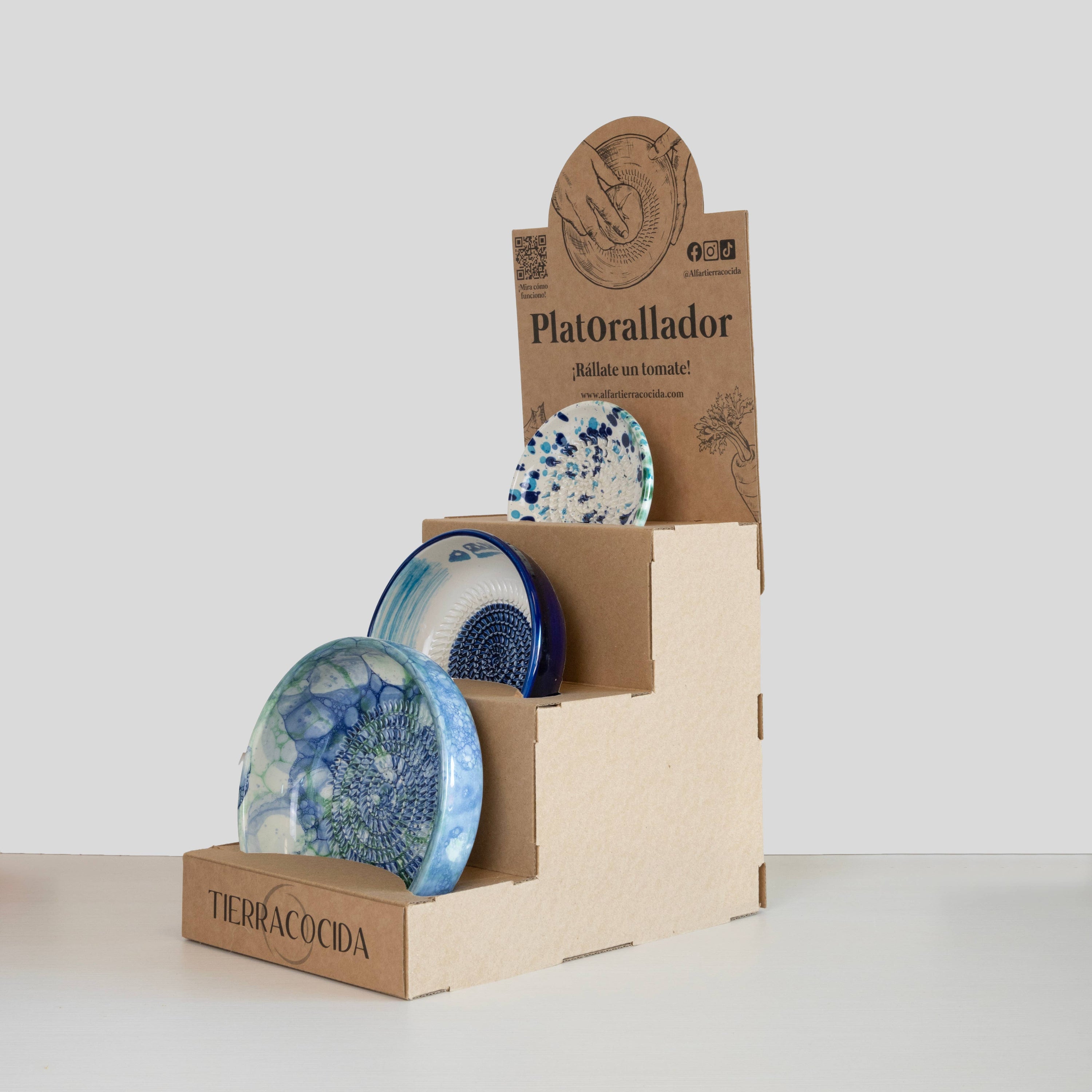 Support pour râpe en céramique | Présentoir pour boutiques: Espagnol