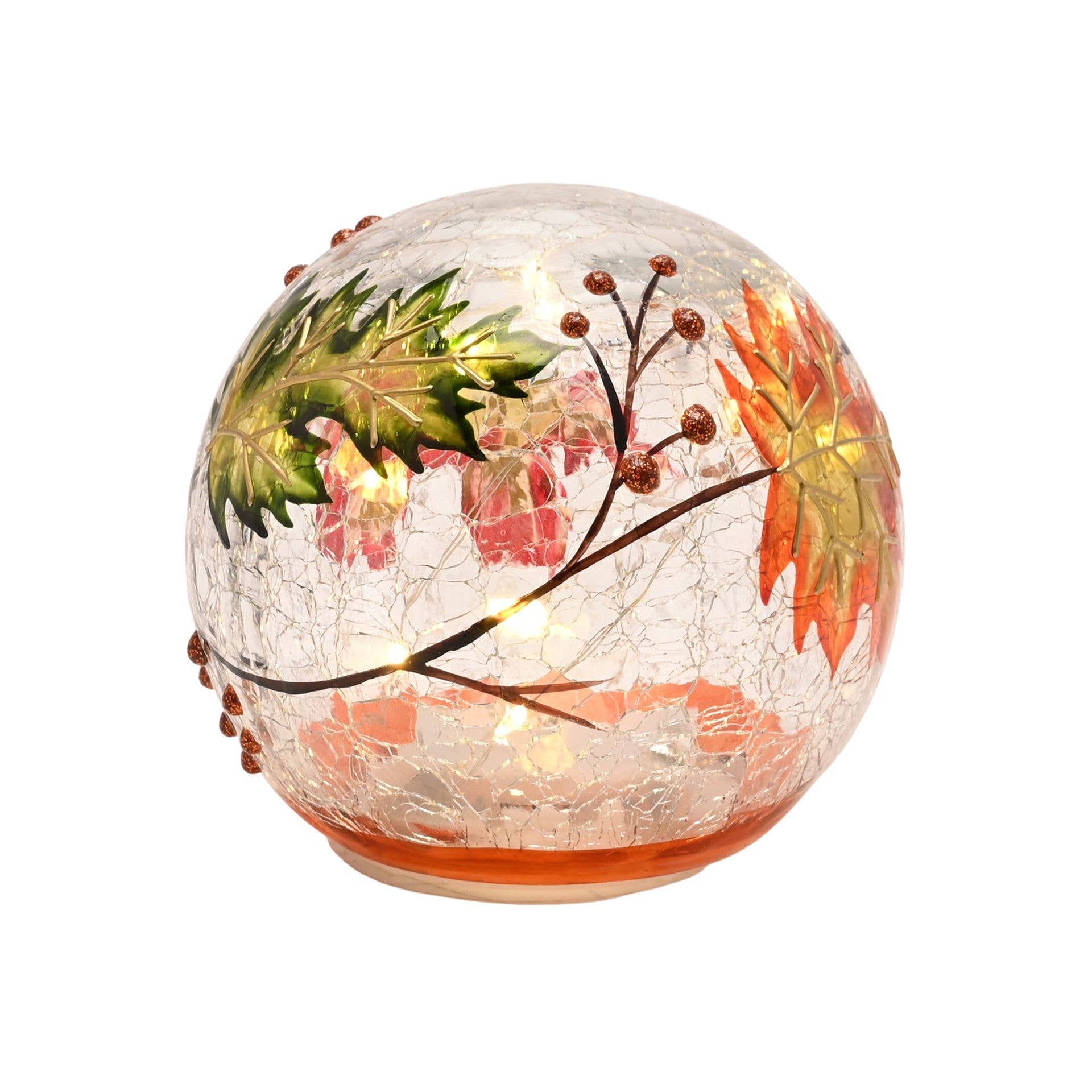 Boule lumineuse à LED Feuille d'automne Country Living