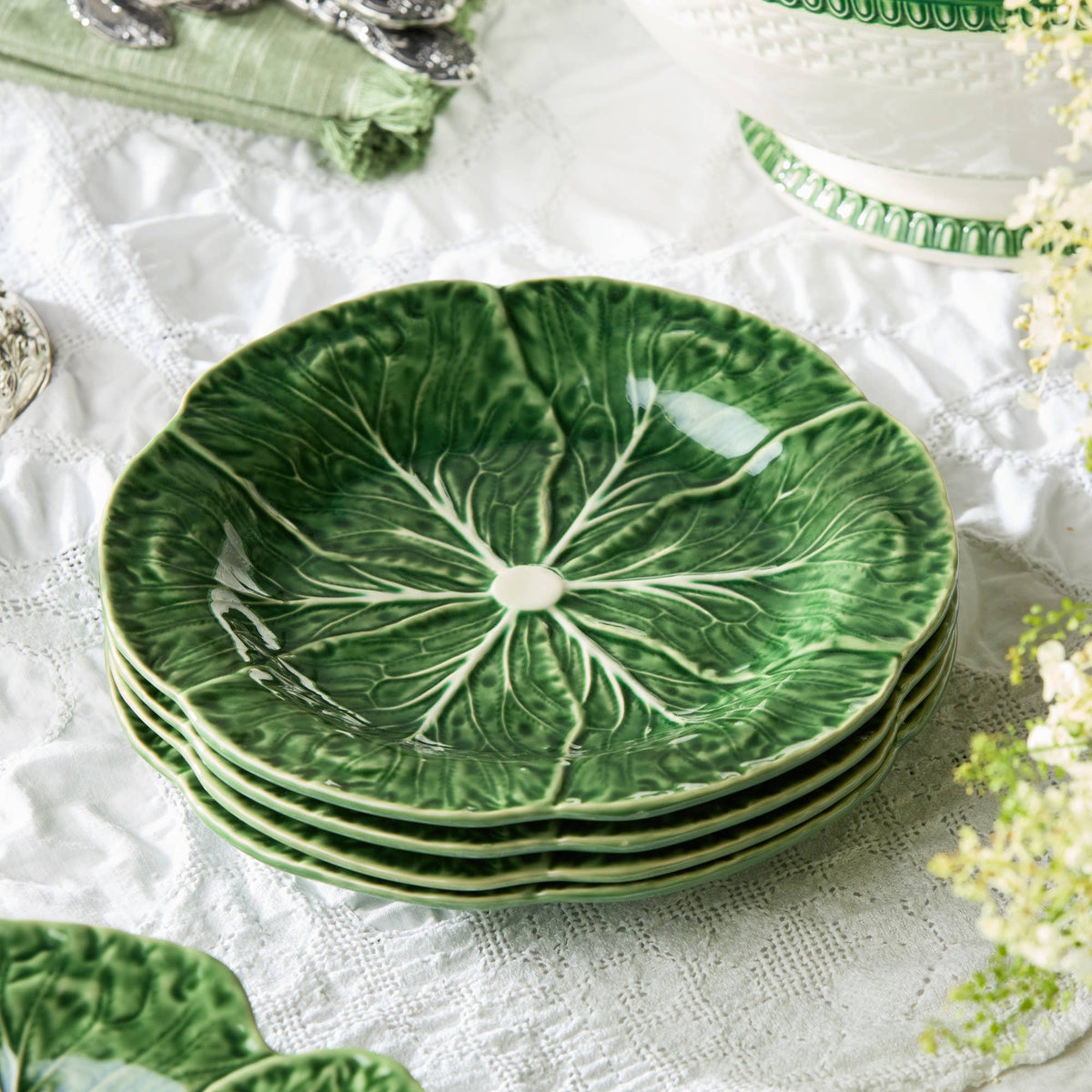 Assiette à salade 3D Le Jardin motif chou 23 cm