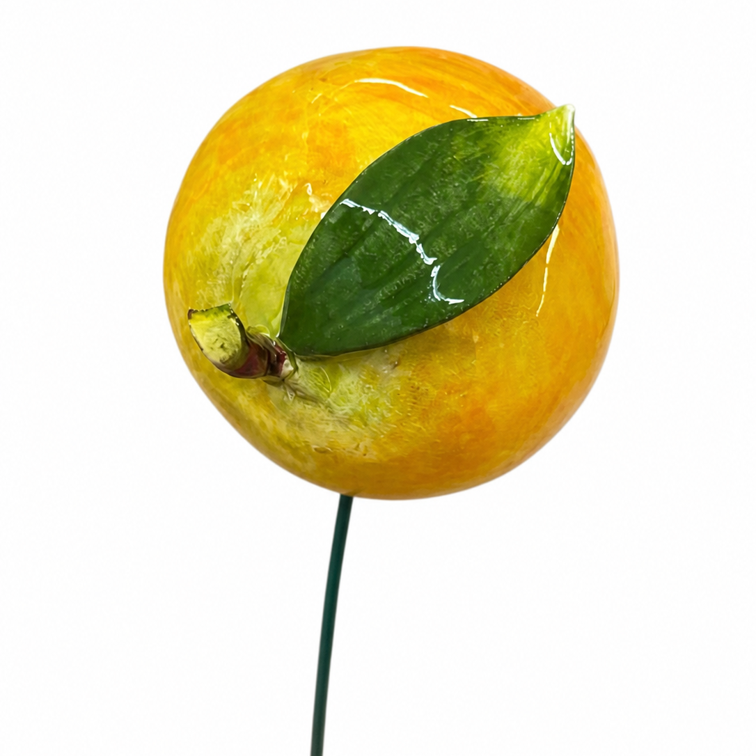 Orange en céramique italienne 6-7 cm – Décoration artisanale