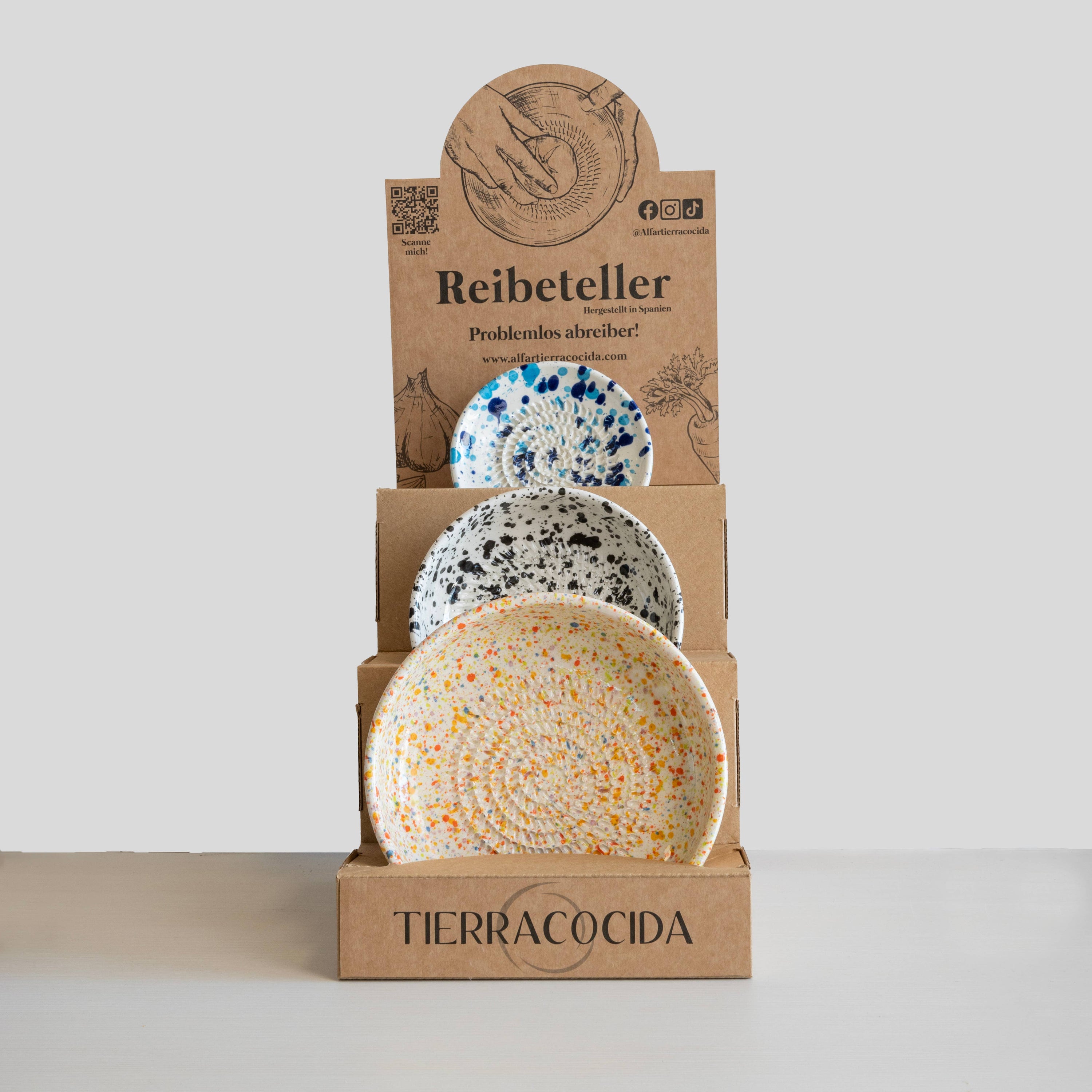 Support pour râpe en céramique | Présentoir pour boutiques: Espagnol