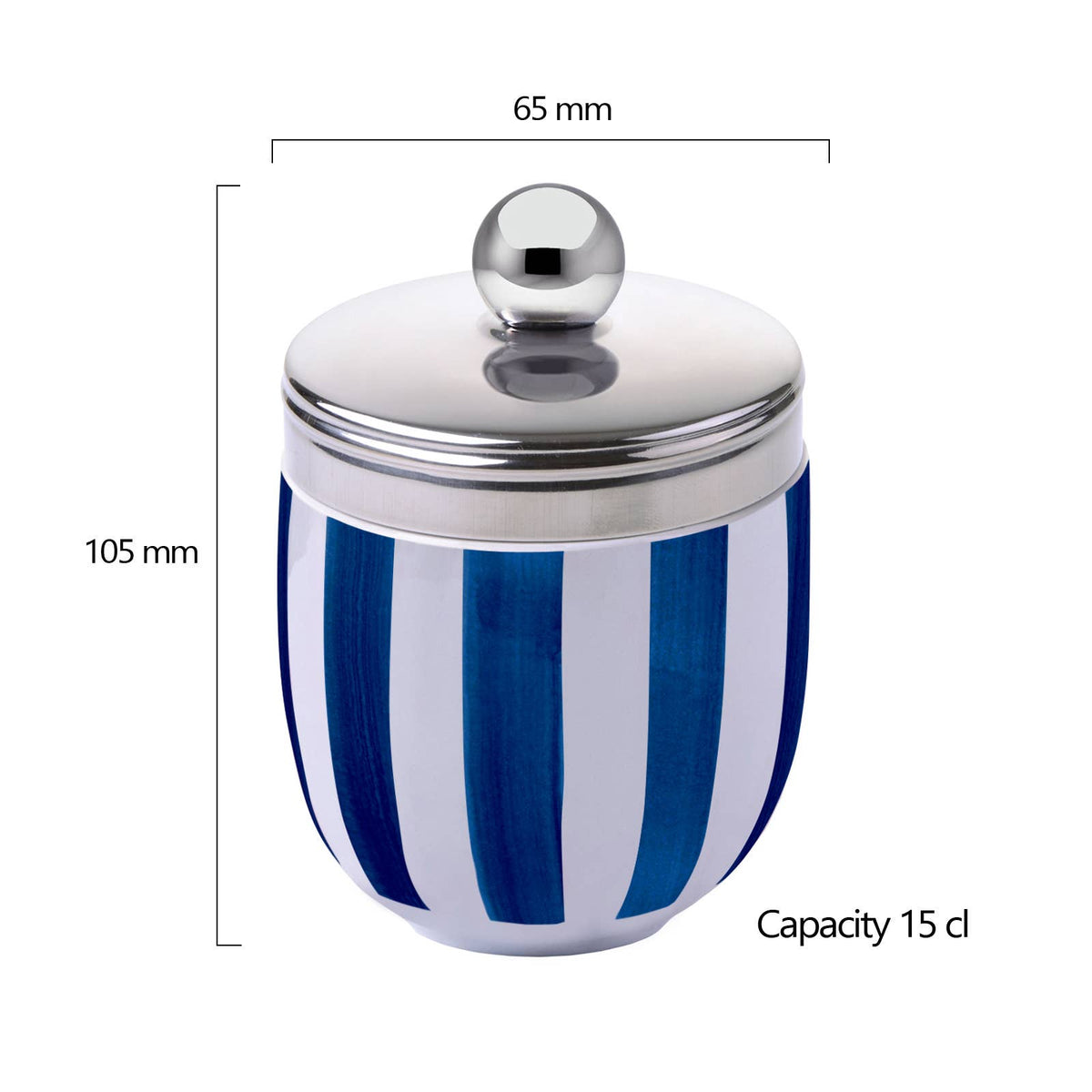 Egg Coddler à Œufs Rayures Bleues, DRH