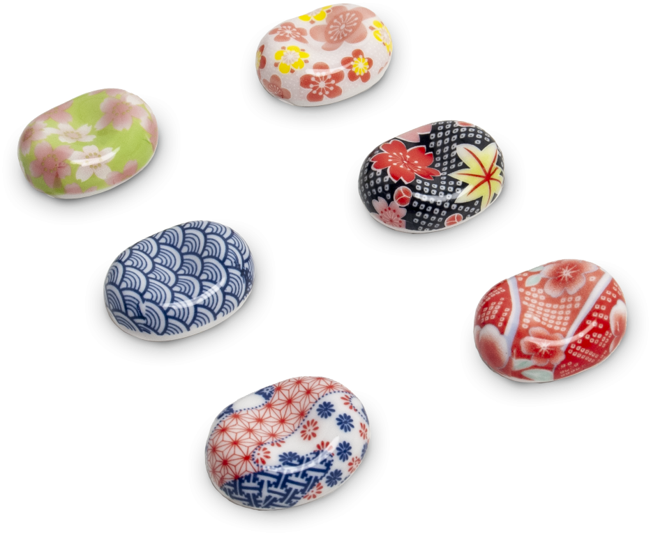 Chopstick, oval mix, porcelaine, EDO JPAN