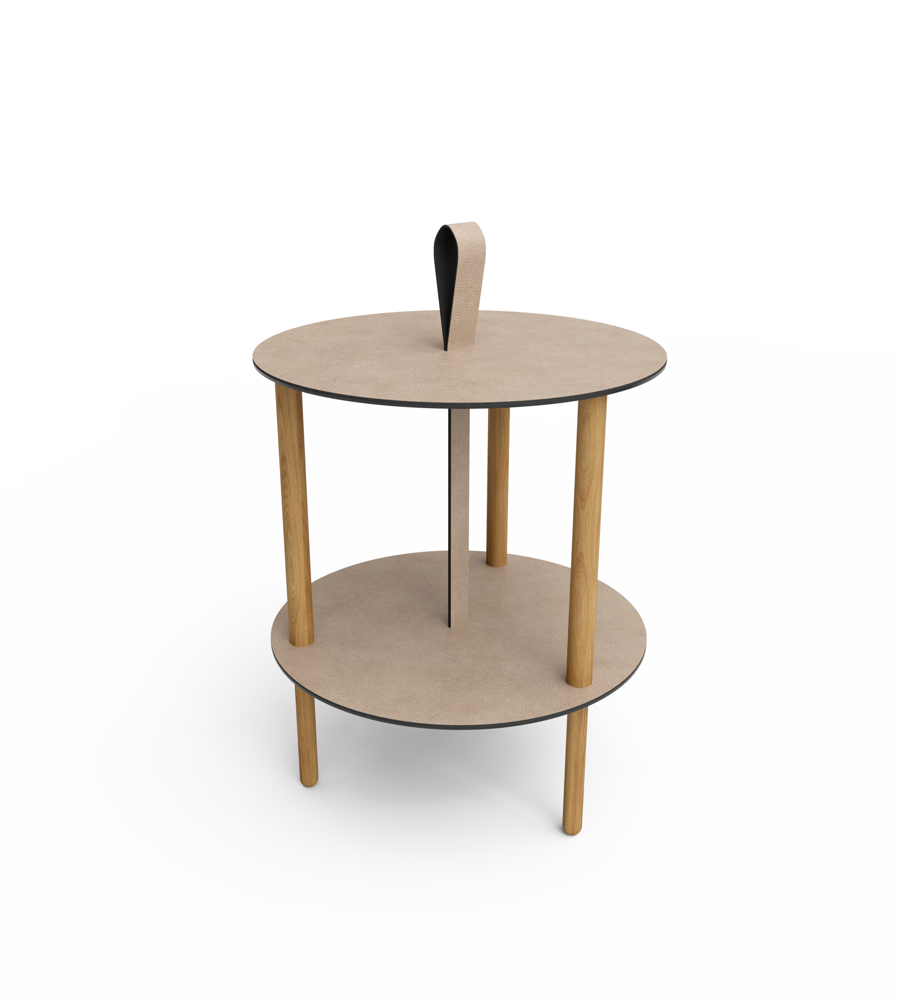 Table d'appoint L, Bull Warm Grey/Oak Nature, Linddna