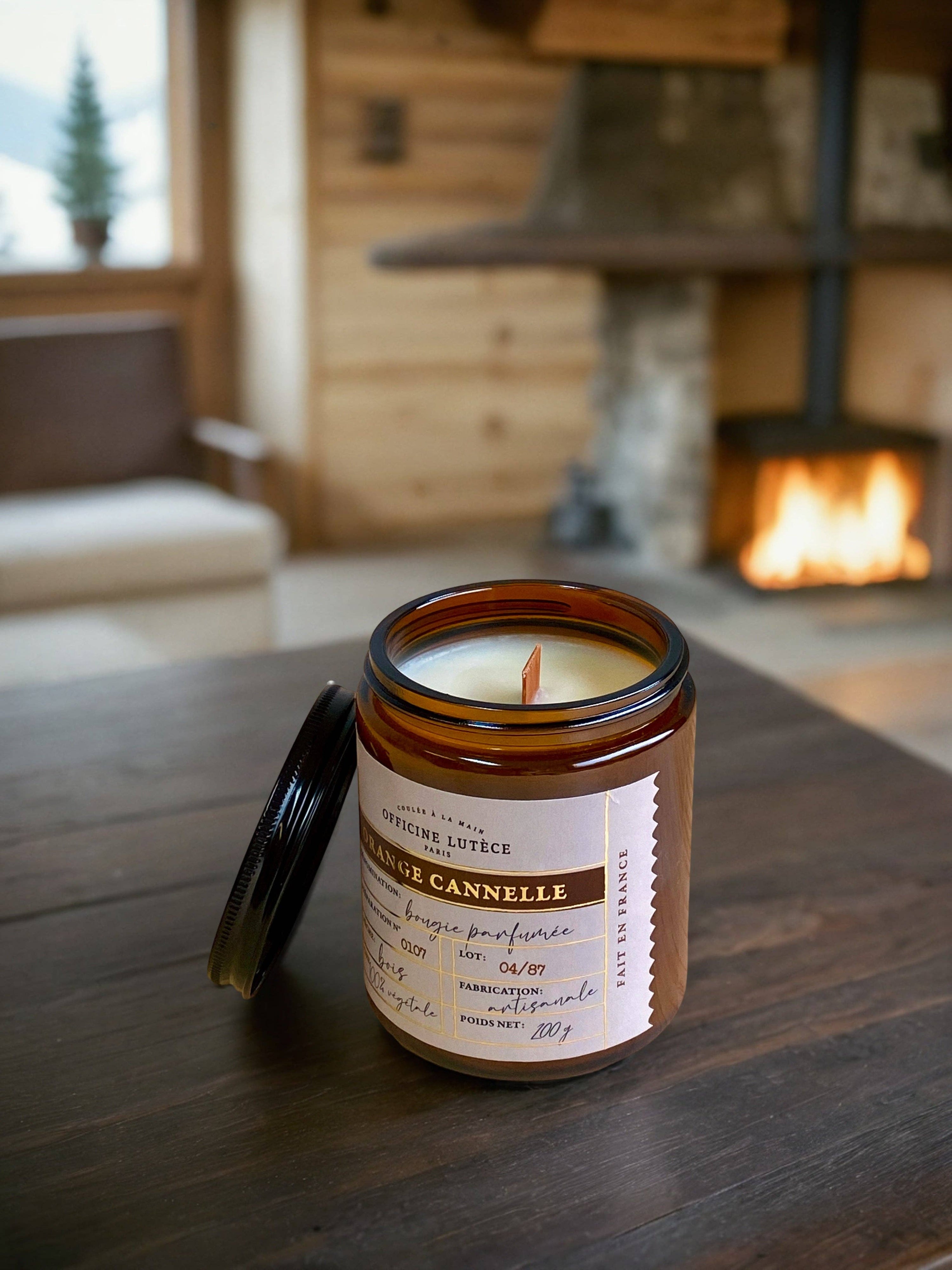 Bougie parfumée Orange Cannelle - 200g