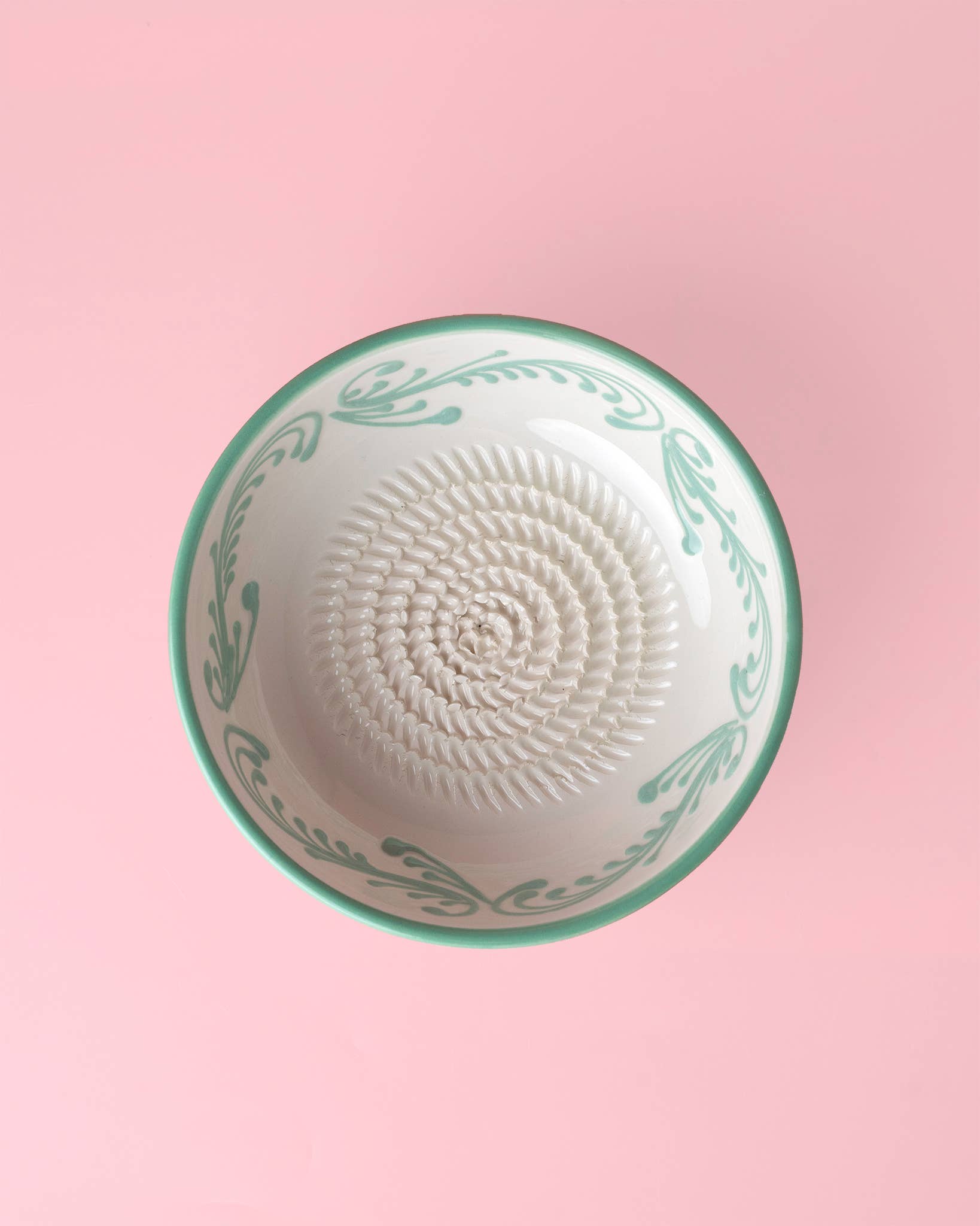 Assiette râpe-ail - Moyenne, céramique vintage - Esmeralda: CON PACKAGING