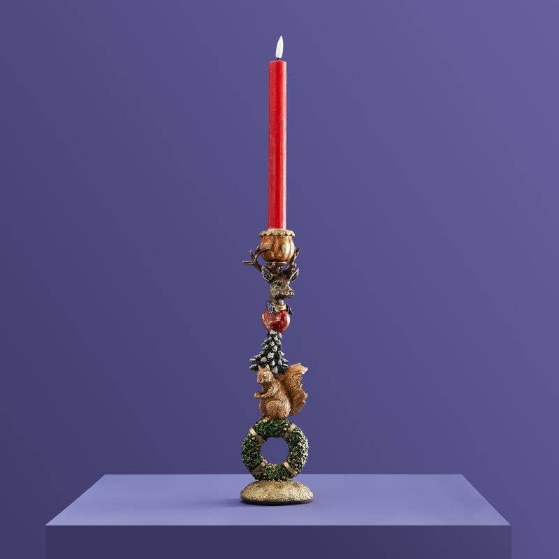 Chandelier Écureuil Sur Couronne, 9 x 9 x 32,5 cm: Mehrfarbig (14)