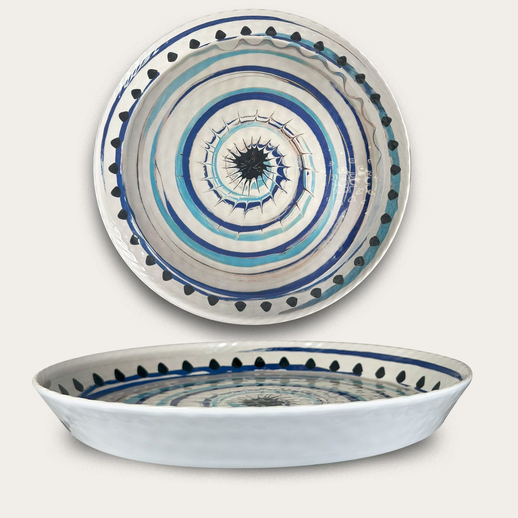 Plat Rond Creux 35 x 4 cm Apulia Spirale, Arca
