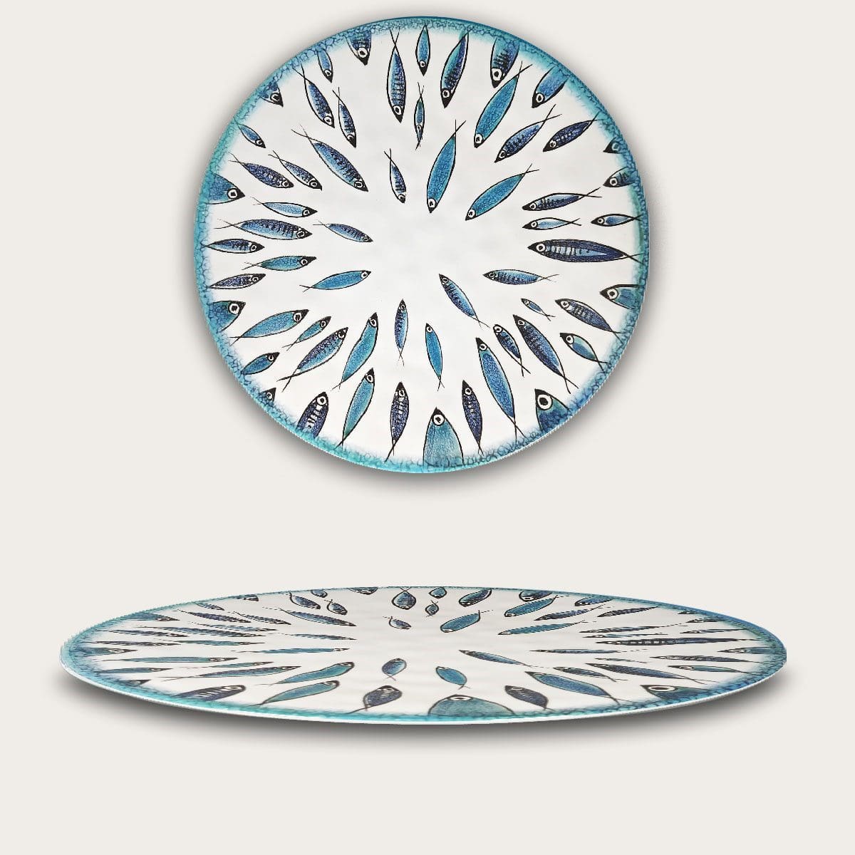Plat Rond 35 cm Fish, Arca