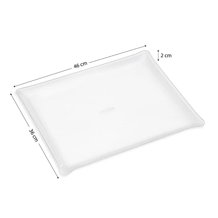 Acrylic tray 46x36cm, Secret Ivory, Platex