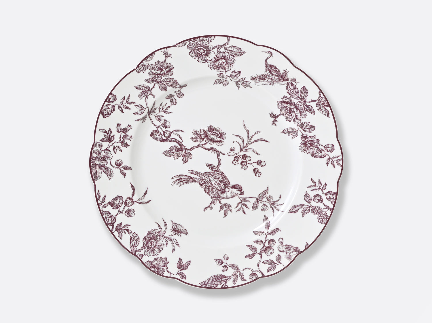 Assiette Plate 26cm, Albertina Prune, Bernardaud